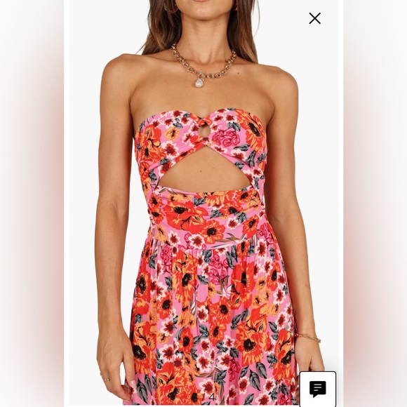 Petal & Pup Dresses & Skirts - Petal & Pup Sarai Floral Cutout Maxi Dress